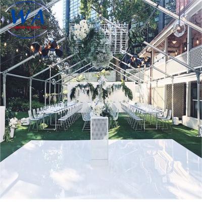 China Wedding Decoration Discounting Portable White Stage Wedding 12ftx12ft Decoration Dance Floor Lightweight for sale