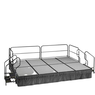 China Portable And Adjustable 4x6ft Super Hot Anti-slip Easy Exhibition Aluminum Stage Platform for sale