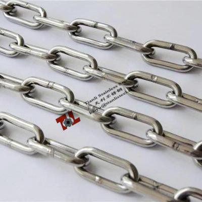 China SUS 304 316 Stainless Steel Japanese Standard Long Link Chain with diameter 3mm for sale