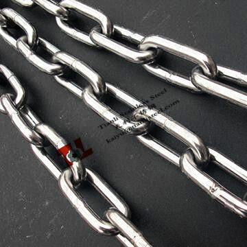 China 2mm DIN5685 Short Link Chain 304 316 Stainless Steel polished for sale