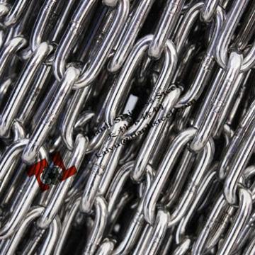 China 3mm DIN5685 Inox Link Chain Stainless Steel 304 316 polished surface for sale