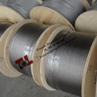 China 304 7x7 1mm Stainless Steel Wire Rope with Weight 4kg per 1000m sZ for sale