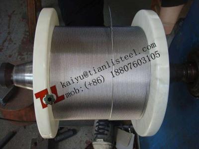 China AISI 316 1x19 8mm Stainless Steel Wire Rope Net Weight 320kg per 1000m for sale