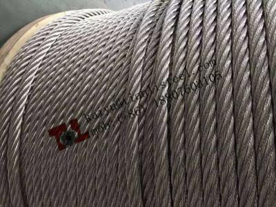 China 316 7x19 20mm Stainless Steel Wire Rope Right Hand Regular Lay sZ for sale