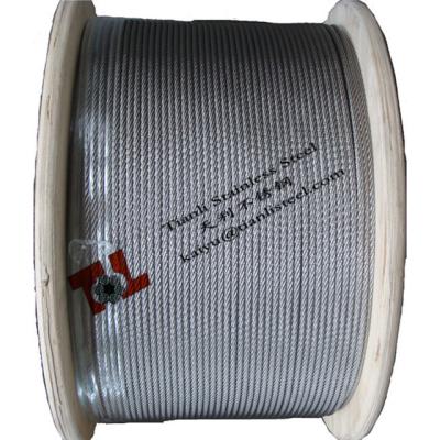 China Stainless Steel Wire Rope 304 A2 1.4301 Construction 7x7 Diameter 4mm for sale