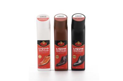 Cina Liquid Boot Polish Shine 2.5 FL OZ 75ml Per cuoio di tutti i colori Liquid Shoe Cleaner in vendita