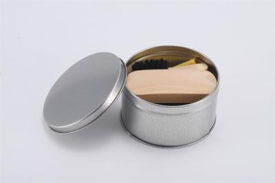 Chine Kit de brillanture de chaussures pour les acheteurs nord-américains boîtes en fer blanc boîte de chaussures portables PULISSANT de chaussures corne de chaussure pinceau OEM à vendre