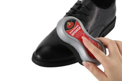 China Shoe Shine Sponge Dumbbell Shaped Leather Shoes With Polished Shoe Polish Shining OEM for sale