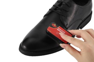 China Shoe Shine Sponge Mini Cuboid Upgrade Leather Shoe Care Routine With Neutral Boot Shining Soft Sponge OEM for sale