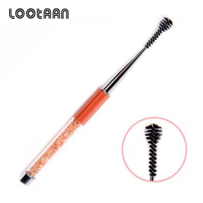 China Beauty Care Makeup Factory 2018 Best Selling Custom Logo Eye Lash Fiber Mascara Magic Wands, Eyebrow Lash Brush, Metal Mascara Brush With Cap for sale