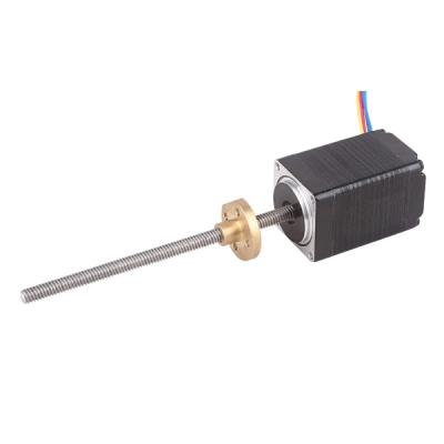 China NEMA 14 35mm 0.9 degree 4 captive worm china thread no more cheapper and high quality fine linear stepper motor 35HML33-0604 for sale