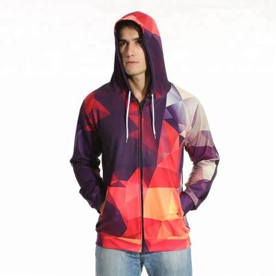 China Autumn Custom Colorful Breathable 3d Printed Workout xxxxl Oversized Zip Up Hoodie With Pocket Zipper Full Printing Hoodies For Men for sale