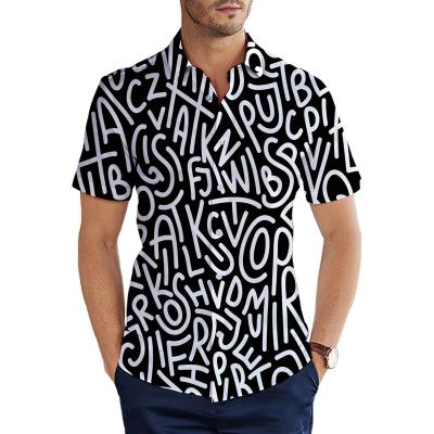 China Custom 3d Summer Anti Pilling Printed Men's Office Shirts for sale