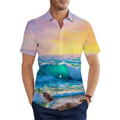 China Viable Custom High Quality Soft Cheap Plus Size Men's Clothing 3D Drop Shipping Shirts for sale