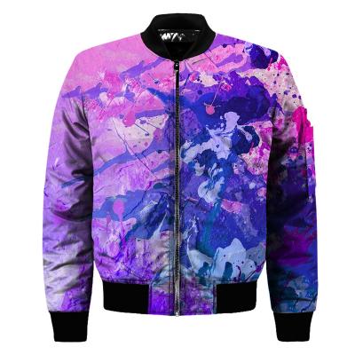 China Autumn Winter All Over Print 2D Heat Transfer Cotton Anime Squid Game Boys QUICK DRY Custom Jacket for sale