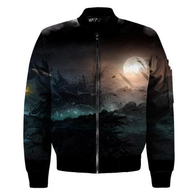 China Autumn Winter All Over Print Halloween OEM QUICK DRY Custom Softshell Jackets For Men 2021 for sale