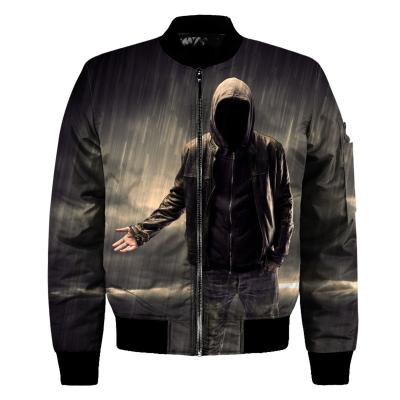 China QUICK DRY Custom Drop Shipping Casual Apparel 3D Long Sleeve Digital Printing Winter Jacket for sale