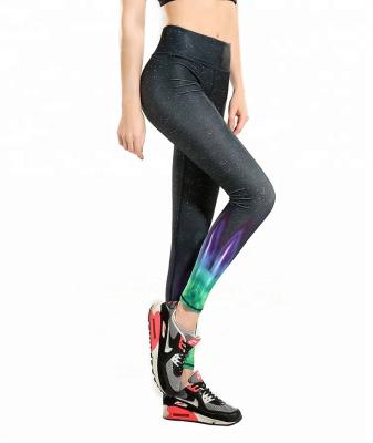 China Breathable Custom 3d Printed Colorful Ladies Loungewear Yoga Pants for sale