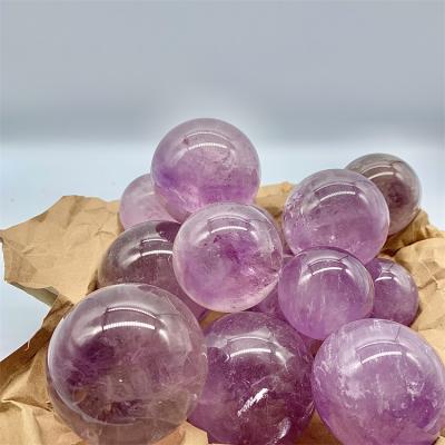 China Wholesale Magic Color Crystal Healing Stones Amethyst Ball from China for Home Decoration for sale