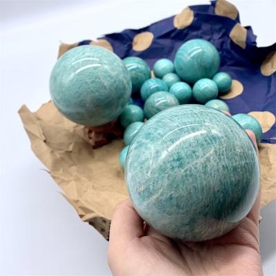 China China Magic Color Crystal Stone Amazonite Ball For Healing Spiritual Mediation for sale