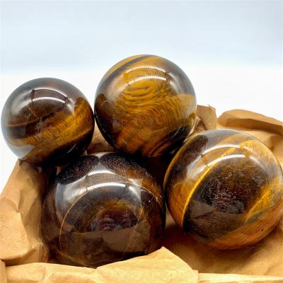 China China New Product China Promotional Products Yellow Tiger Eye Crystal Ball For Feng Shui And Meditation for sale