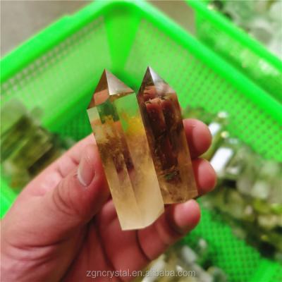 China High Quality Natural Gemstone Crystal Citrine Points of China Rock Healing Magic Wands for Decoration for sale