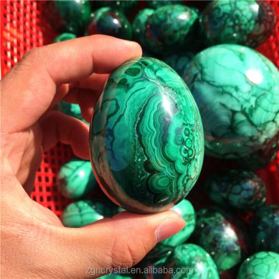 China China Color Magic Crystal Healing Stones Malachite Easter Eggs for Easter for sale