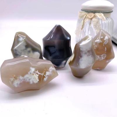 China High Quality China Healing Ornament Flower Agate Flame for Spiritual Chanting and Meditation for sale