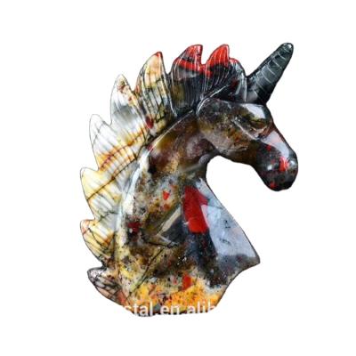 China China Bulk Wholesale High Quality Natural Hand Cut African Crystal Gemstone Stone Unicorn for Crafts and Gift for sale