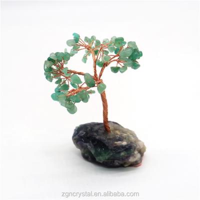 China Europe Wholesale Ornaments Crystal Reiki Ornament Lucky Tree Tree Decoration for sale