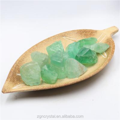 China China wholesale magic color raw green fluorite for spiritual mediation and healing for sale