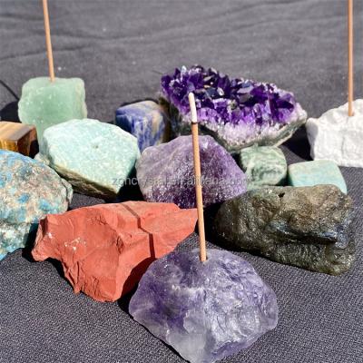 China China Wholesale High Quality Raw Gemstones Healing Incense Holder For Home Decoration for sale