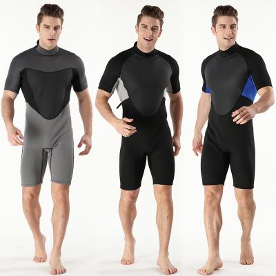 China Hot Sale Amazon Private Label Mens 2mm Neoprene Shorts Antibacterial Sleeves Legs Ocean Sea Beach Wetsuit Surfing Swimming Diving Wetsuit for sale