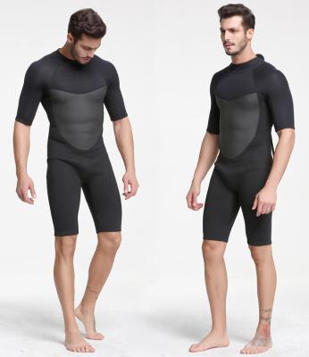 China Antibacterial RTS 2mm Running Shorts Sleeves Short Legs Small Wetsuits For Men Surfing Swimming Freediving Keep Warm Protect From Jellyfish for sale