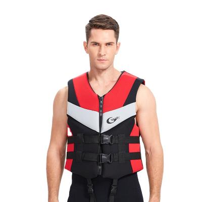 China Cusomized Logo High Quality Kids Adults Neoprene SBR Neoprene Big Size Neoprene EPE Buoyancy Foam Swim Surf Kayak Sea Boat Fish Life Vest Jacket for sale