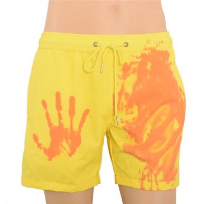 China High Quality Breathable In Running Fast Shipping Magic Reactive Color Changing When Gather Water Bottom Mens Swim Pants Trunk Beach Panel Shorts for sale