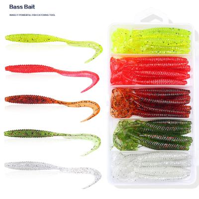 China Mini ProBite Segmented Swimbaits Paddle Tail, 4/5in Bass Fishing Lures 30pcs Tail - Multi-Jointed Design, T Wire T Tail, We for sale