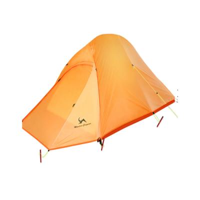 China New Design Wholesale Outdoor Portable Multi Person Waterproof Camping Tent Single Layer Diagonal Tying Type for sale