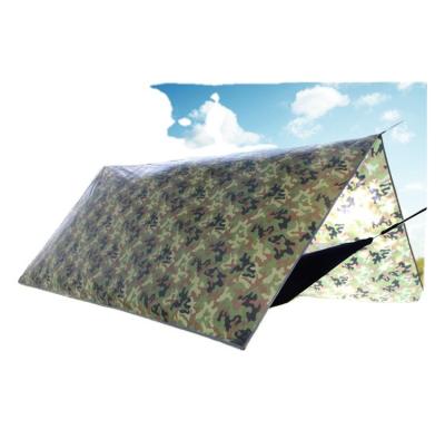 China Sokeface Camouflage Outdoor Multifunction Canopy 4 Corners Ultralight Waterproof Sunscreen Canopy for sale