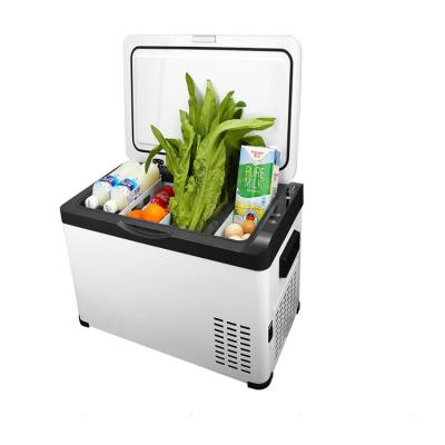 China Mini Cooler Box Car Refrigerator 25L Dc 12v 24v Portable Car Refrigerator 25L Aluminum Family Travel Cool And Cost Effective Hot for sale