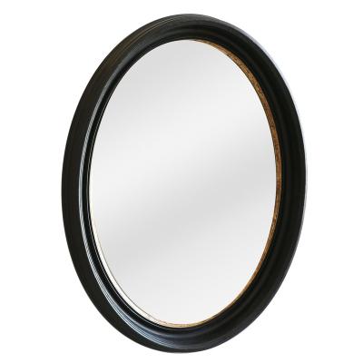 China Classic Mirrors decor wall special-shaped  wood frame rusty black with gold  Luxury classic Customization for home daily life decoration for sale