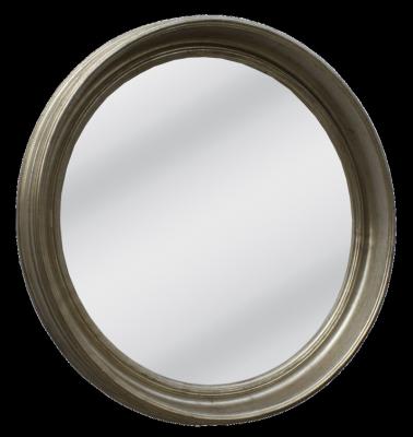 China Contemporary Mirrors decor wall round  shape wood frame country silver  Luxury contemporary  Customization for home daily life  decoration for sale