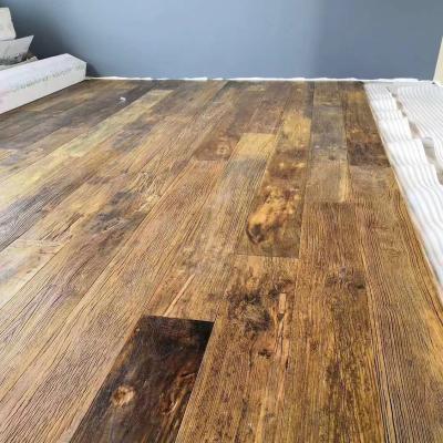 China Modern Distressed 3 Layer Old Elm Wood Flooring for sale