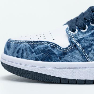 China Fashion \ Best Denim Brand 1 Sneaker Aj1 Sports Shoes Se Washed Low Running Basketball Shoes Air Comfortable \ Durable \ Breathable \ Lit 1 Low AJ1 for sale