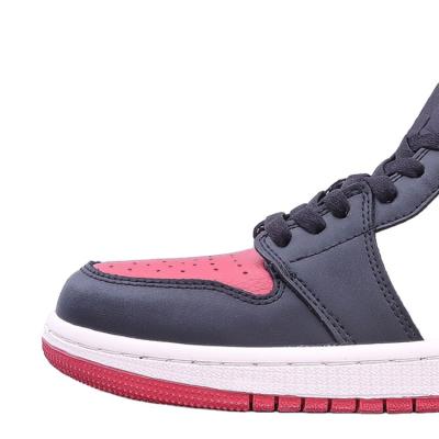 China Fashion\Genuine leather sports aj comfortable\durable\breathable walking training\lighted brand 1 air aj1 custom fashion Og basketball shoes retro for sale