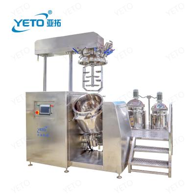 China 100L Vacuum High Shear Liquid Automatic Cream Paste Emulsifying Homogenizer Mixer Machine Dispenser Tank High Speed ​​Price for sale