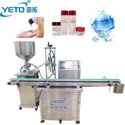 China Food YETO-50-1000ml Alcohol Gel Rotor Pump Auto Body Filler Machine Cosmetic Shower Cream Bottle Filler Preparing Mayonnaise for sale