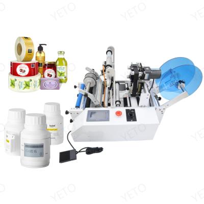 China Food Maquina Etiquetadora Labeling Beschriftungsmaschine Coder Sticking Small Round Bottle Labeling Machine With Date Coding Device for sale