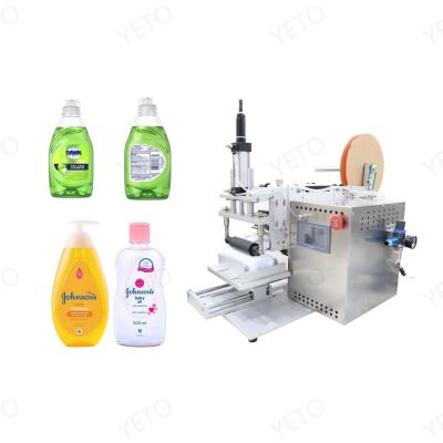 China Automatic Food Table Top Manual Box Pouch Bag Labeler Cheap Pasting Flat Labeling Machine for sale