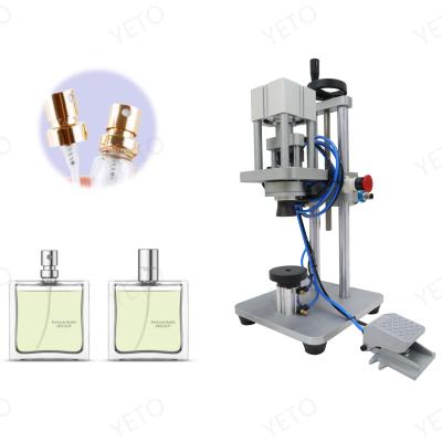 China Food Operated Manufacture Car Selling High Quality Sale Apartment Ropp Tester Capping Top Cover Operate Screw Perfume Crimping Machine for sale